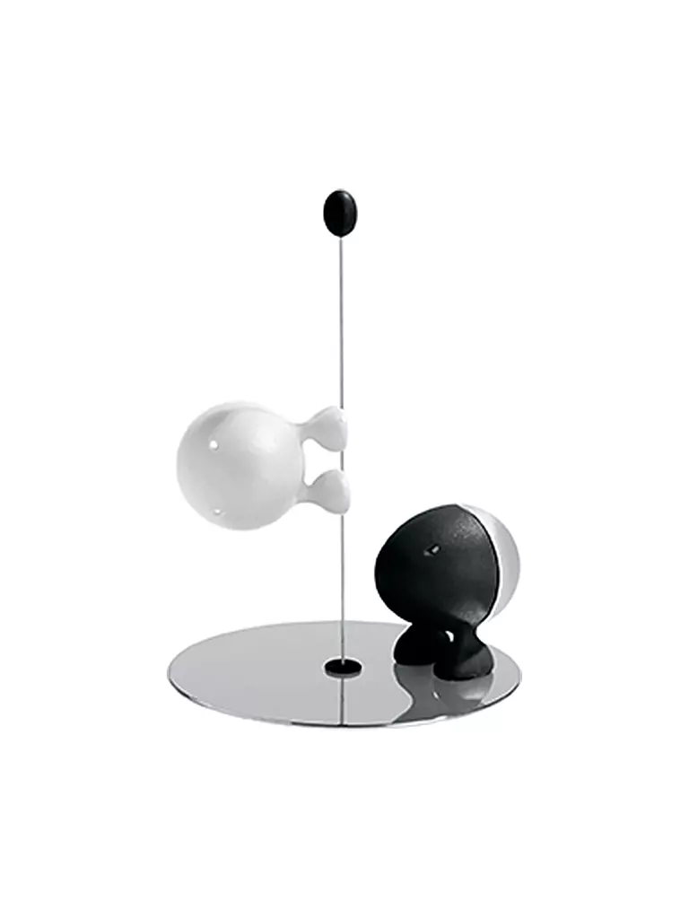 ALESSI | Salero y pimentero Lilliput 14,5cm | Negro