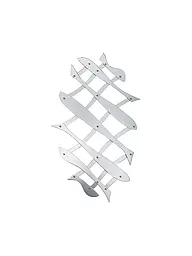 ALESSI | Salvamanteles extensible Perscher Max 51cm acero inoxidable | Plata