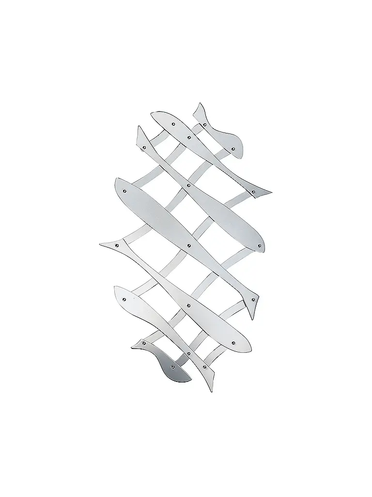 ALESSI | Salvamanteles extensible Perscher Max 51cm acero inoxidable | Plata