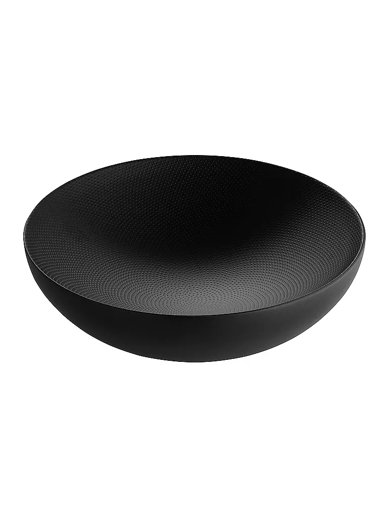 ALESSI | Schale Double Stahl 25cm Schwarz |