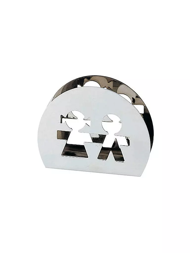 ALESSI | Servilletero GIROTONDO de acero inoxidable | Plata
