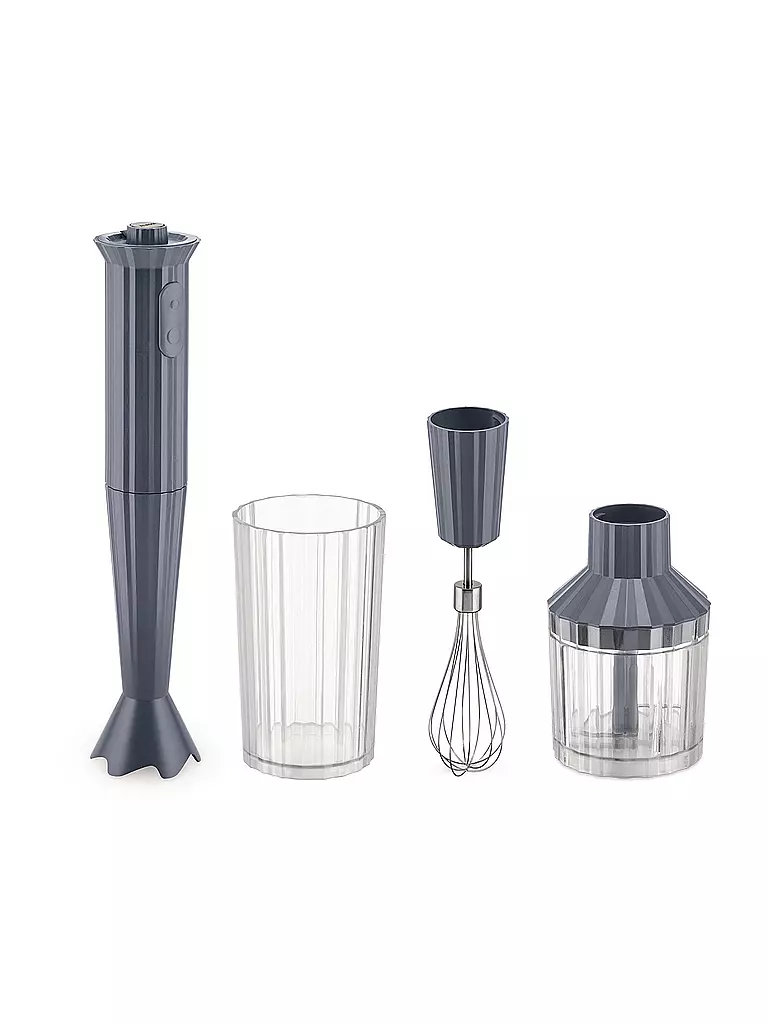 ALESSI | Set de batidora de mano PLISSE 5 piezas TH. Resina/Gris | Gris