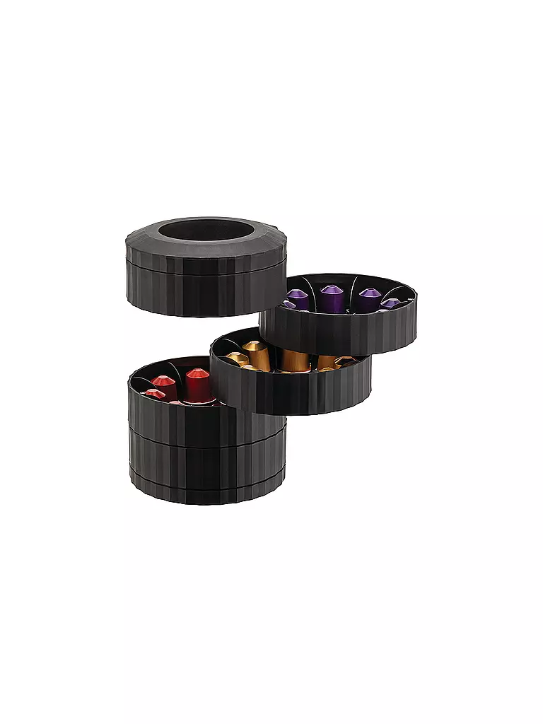 ALESSI | Soporte para cápsulas de café PLISSE Black | 