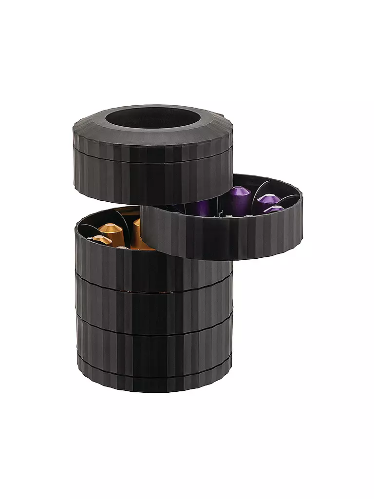 ALESSI | Soporte para cápsulas de café PLISSE Black | 