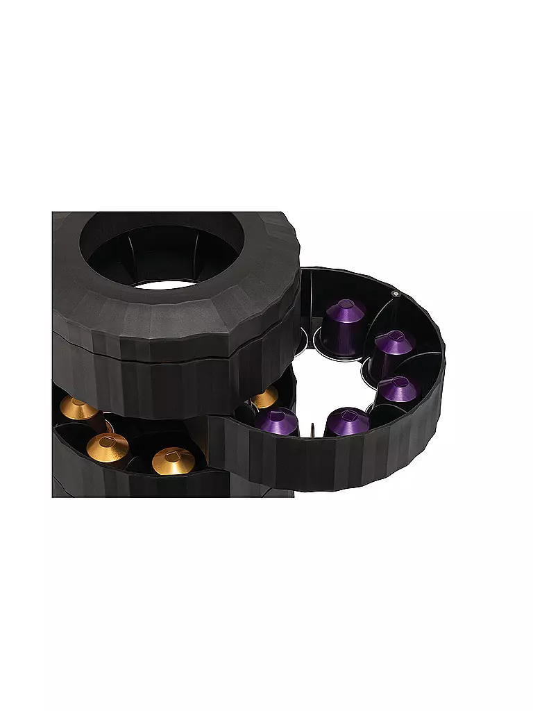ALESSI | Soporte para cápsulas de café PLISSE Black | 
