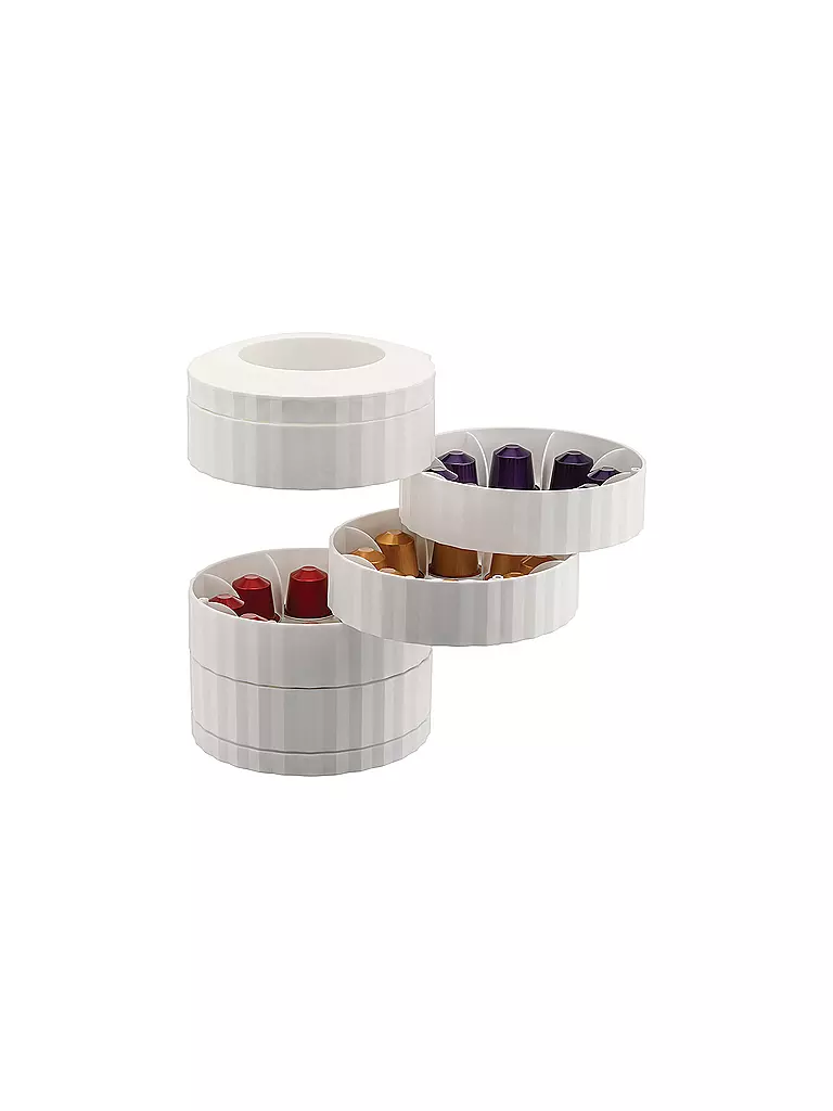 ALESSI | Soporte para cápsulas de café PLISSE Blanco | 