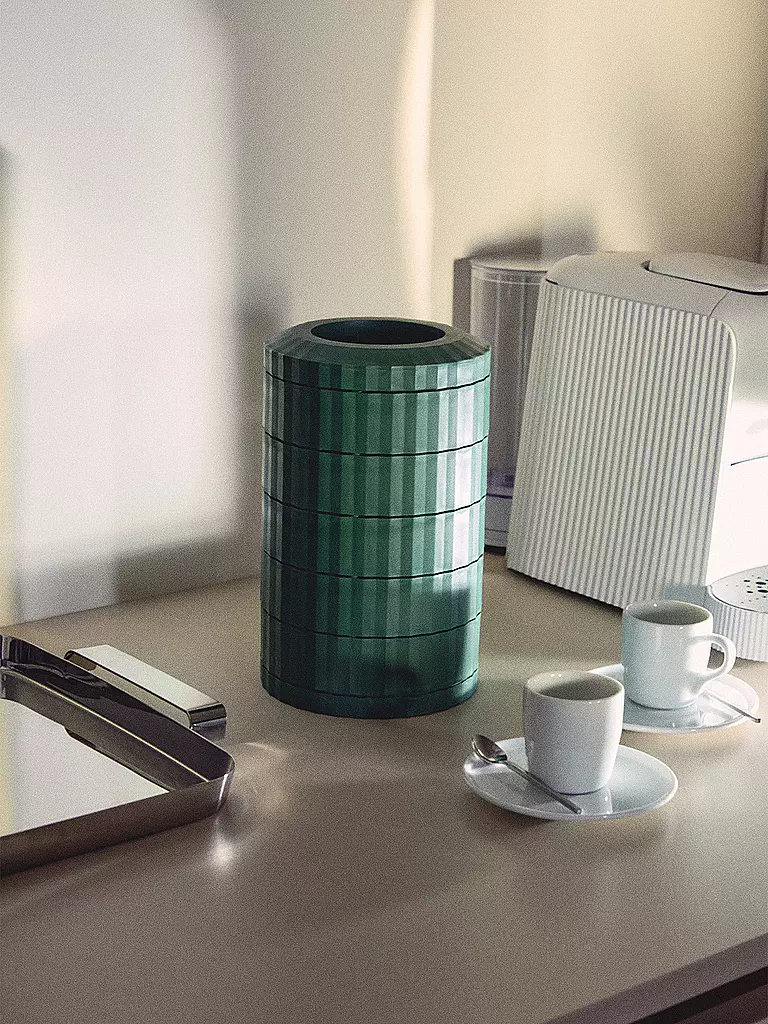 ALESSI | Soporte para cápsulas de café PLISSE Verde | Verde oscuro