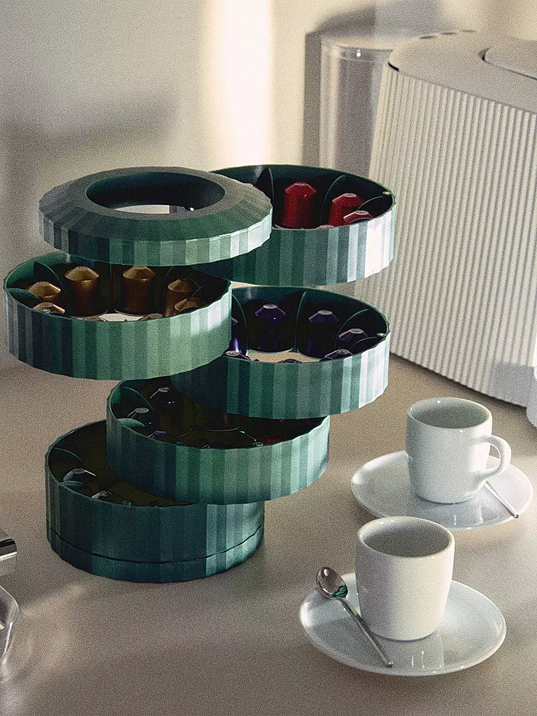 ALESSI | Soporte para cápsulas de café PLISSE Verde | 