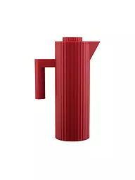 ALESSI | Termo - Jarra isotérmica Plisse 1 l Negro | Rojo
