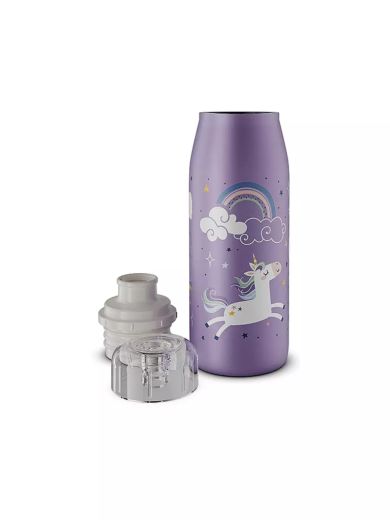 ALFI | Termo - Botella térmica para niños 0,35 l Unique Unicorns | Lila