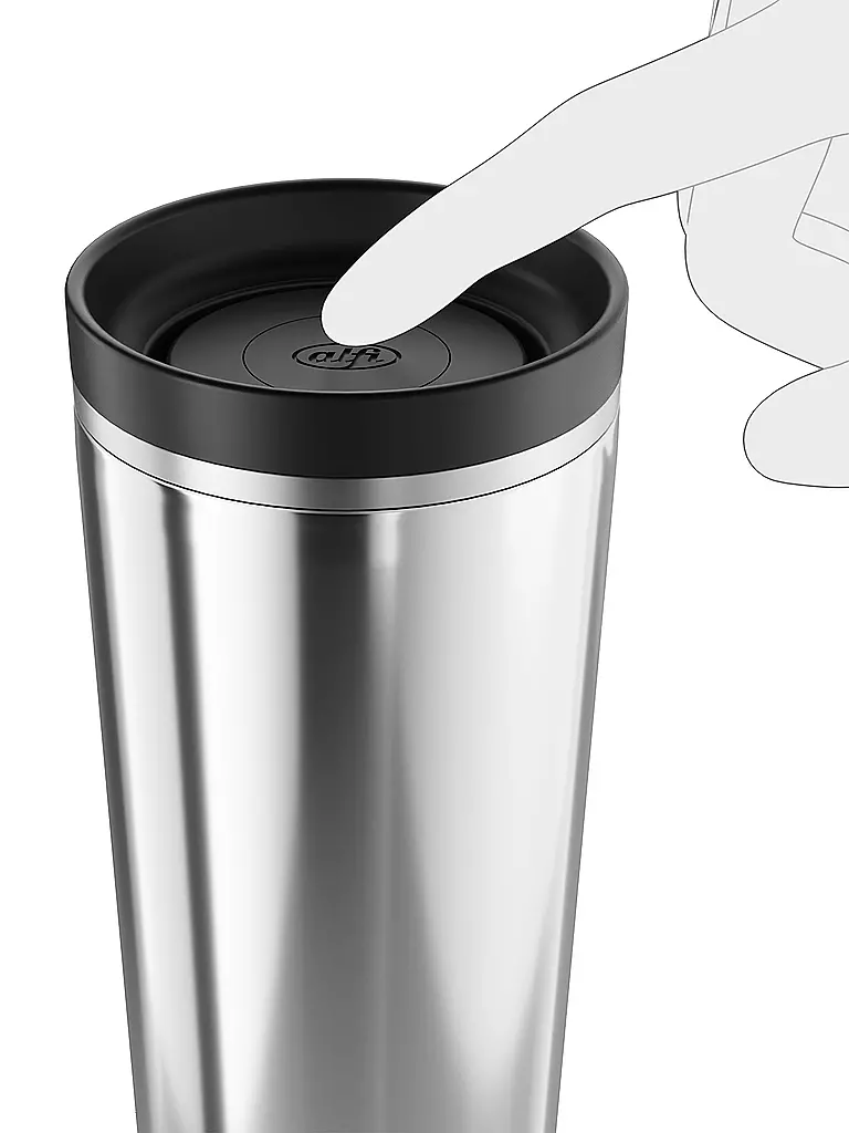 ALFI | Vaso térmico para café 0,38l MUG PRO acero inoxidable | Plata