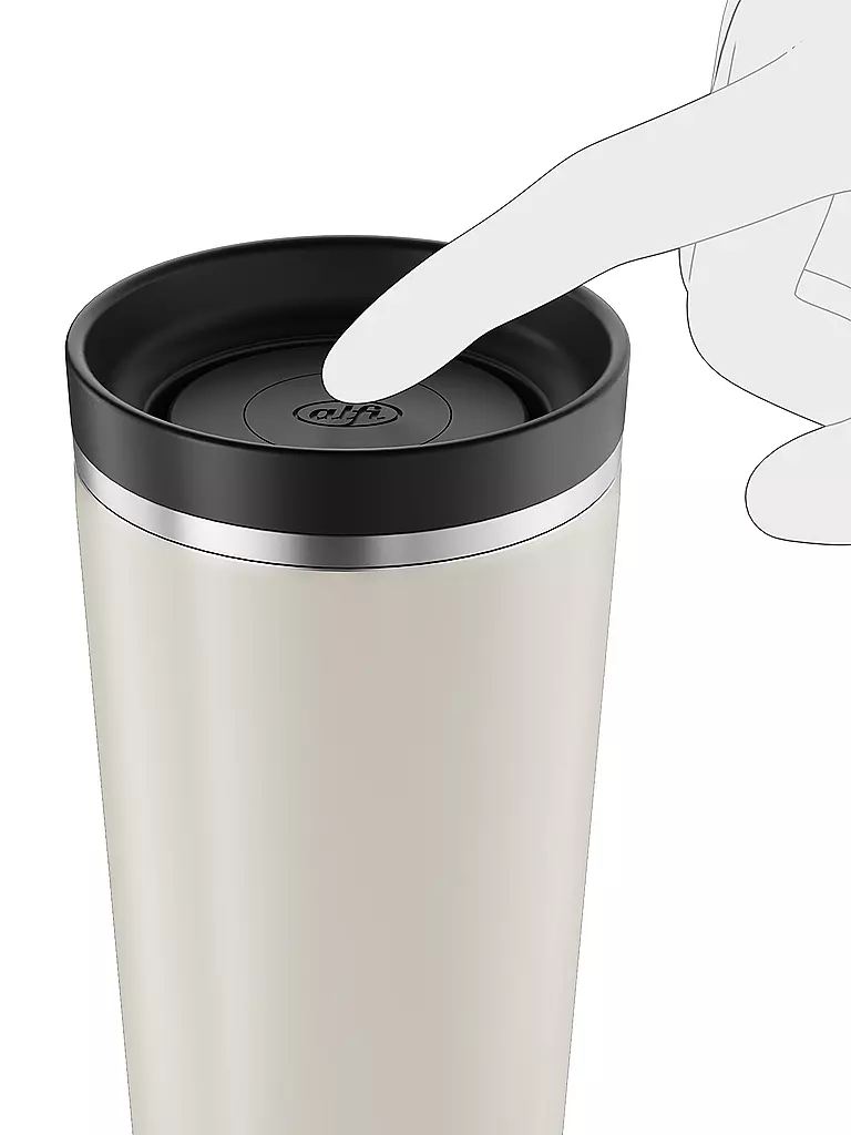 ALFI | Vaso térmico para café 0,38l MUG PRO Beige Mate | Beige