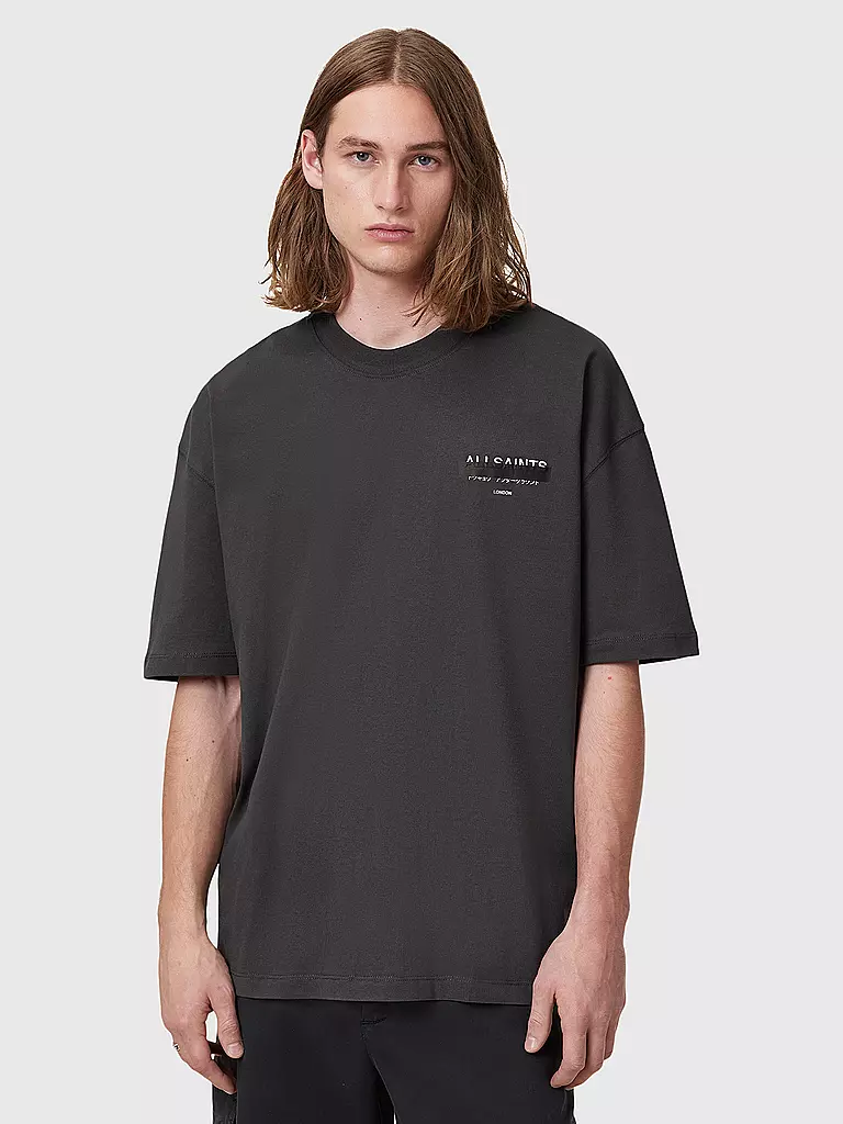 ALLSAINTS | Camiseta de corte oversized REDACT | Negro