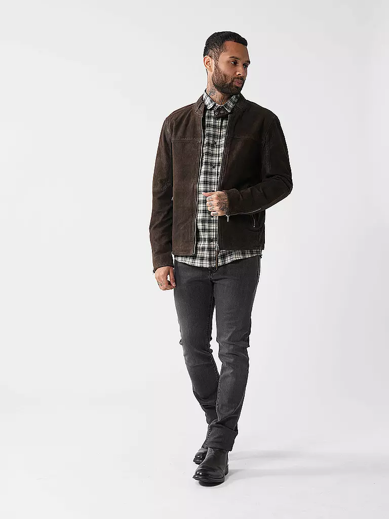 ALLSAINTS | Chaqueta de cuero CORA | Marrón