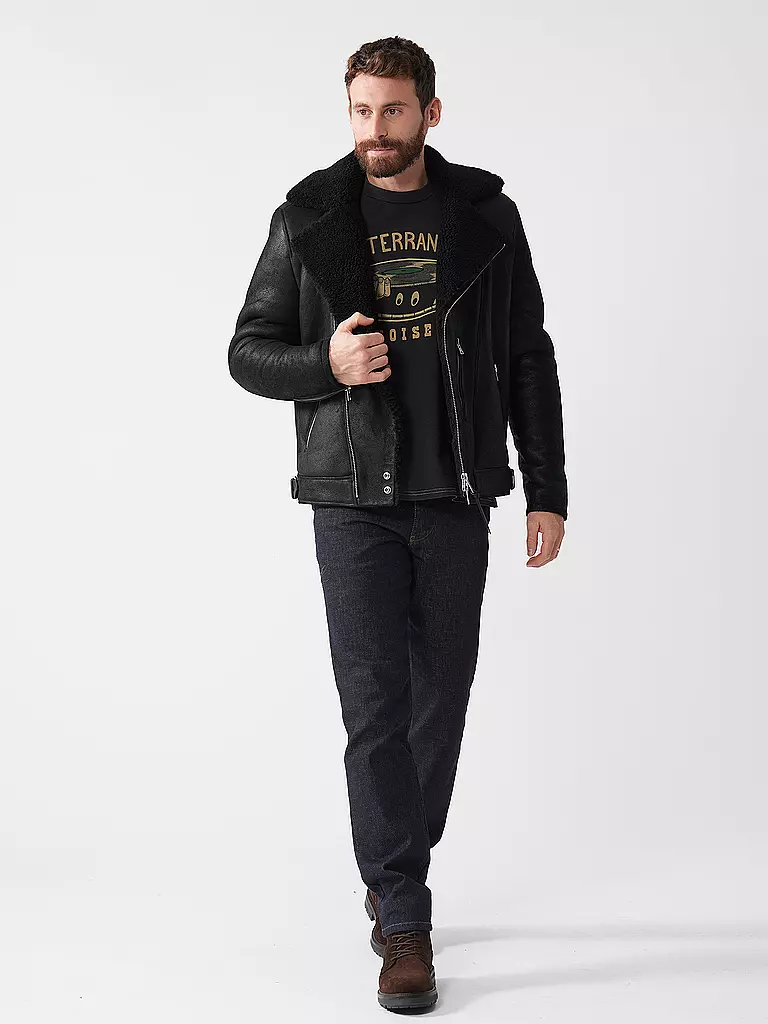 ALLSAINTS | Chaqueta de cuero XENA | Negro