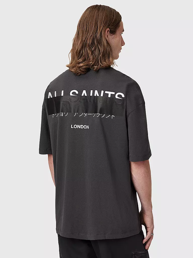 ALLSAINTS | T-Shirt Oversized Fit REDACT | Negro