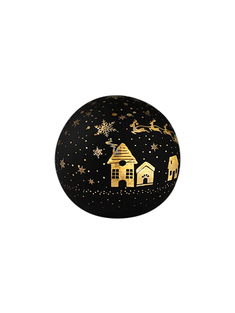 AM DESIGN | Bola de Navidad LED de 15 cm | Negro