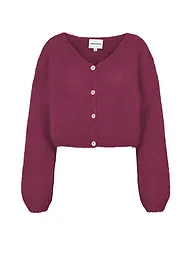 AMERICAN DREAMS | Cárdigan Cropped Fit CORNELIA | Rojo oscuro