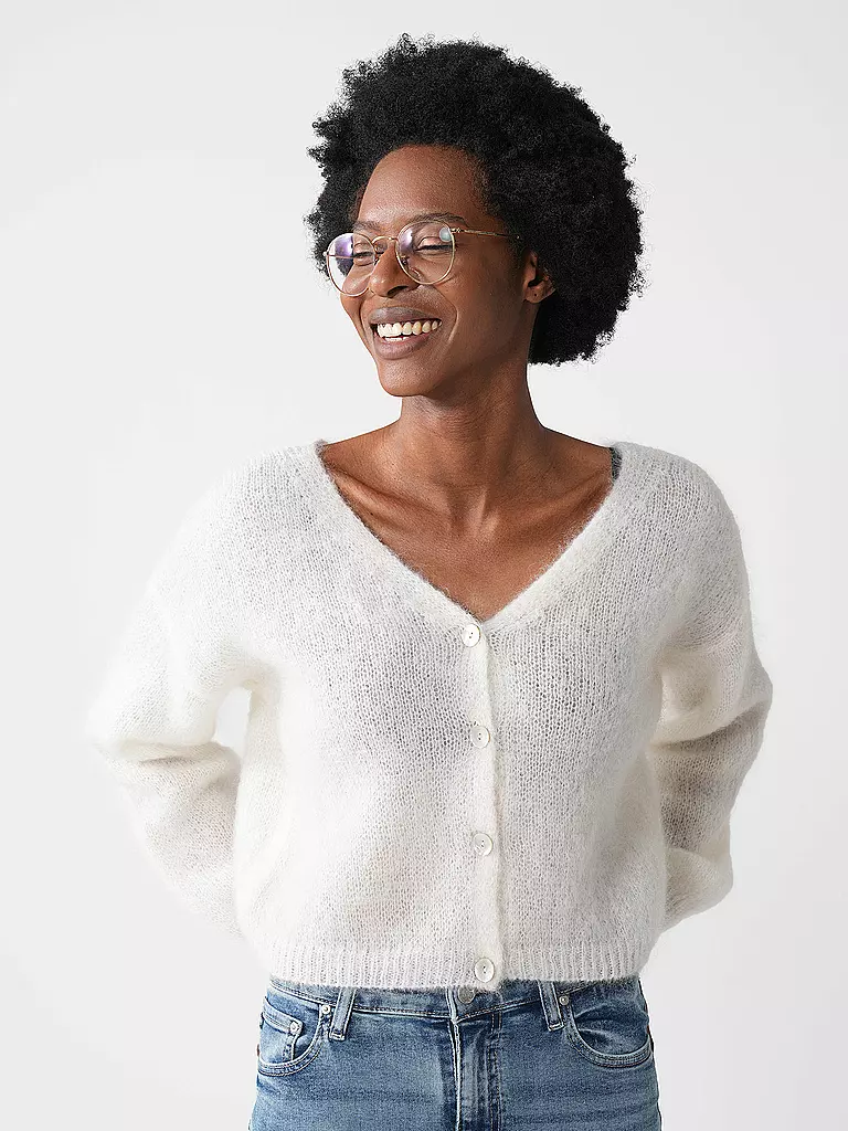 AMERICAN DREAMS | Cárdigan Cropped Fit CORNELIA | Crema
