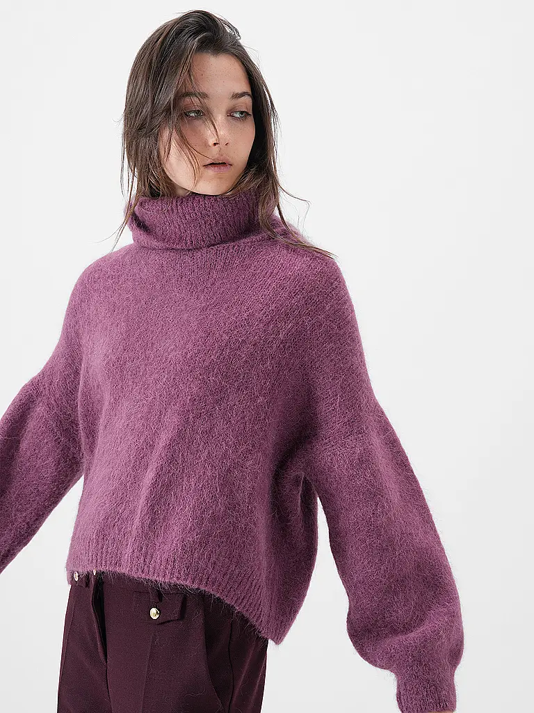 AMERICAN DREAMS | Rollkragenpullover ANDREA | Rojo oscuro