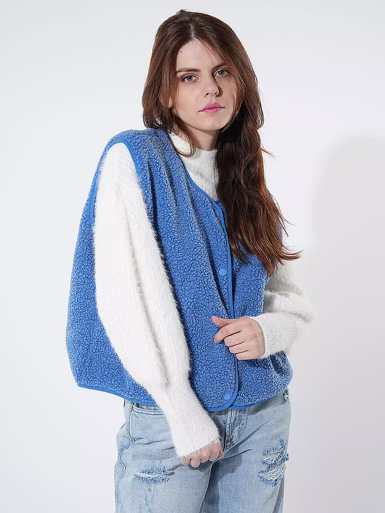 AMERICAN VINTAGE | Gilet in Felloptik HOKTOWN | Azul