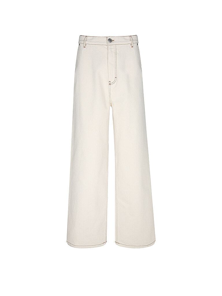 AMI PARIS Jeans de corte recto crema | 30