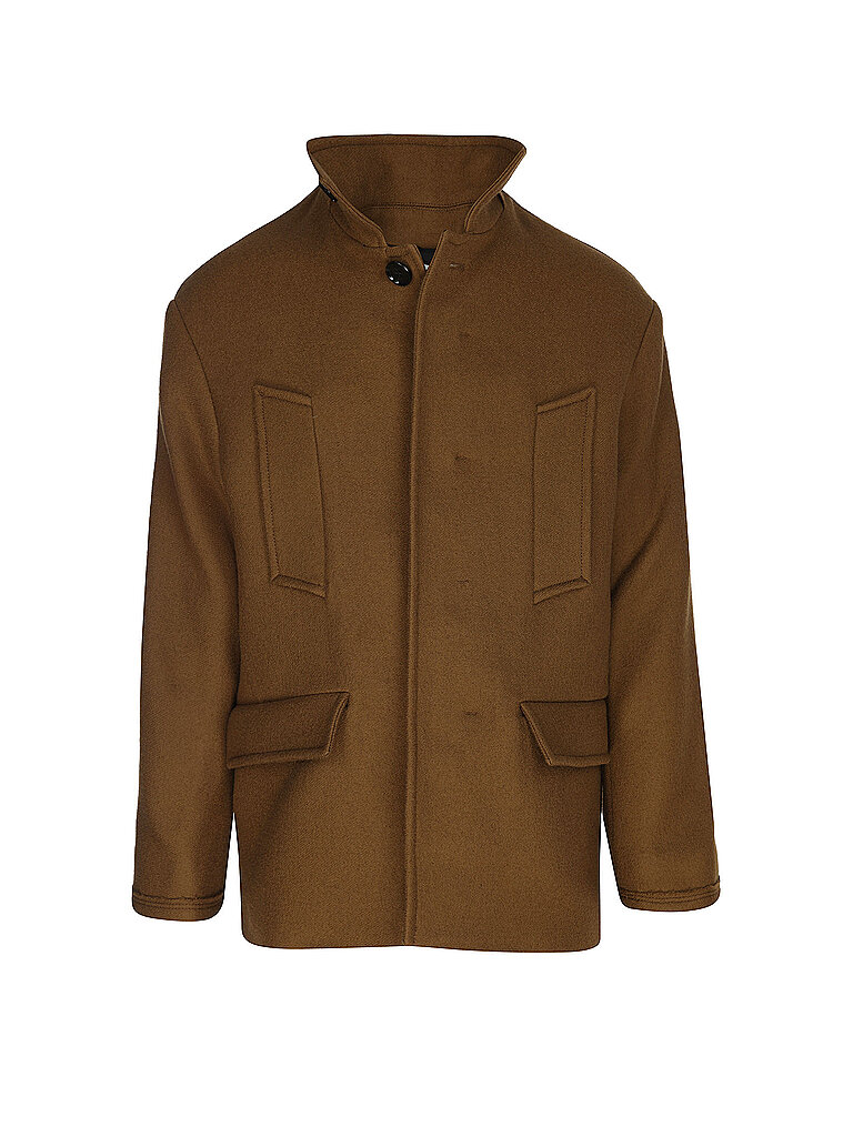 Ami Paris Nombre del producto: Chaqueta de lana CABAN camel