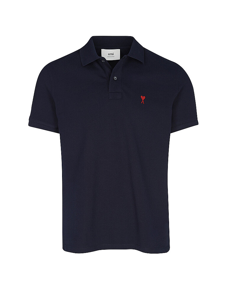 Ami Paris Polo azul oscuro