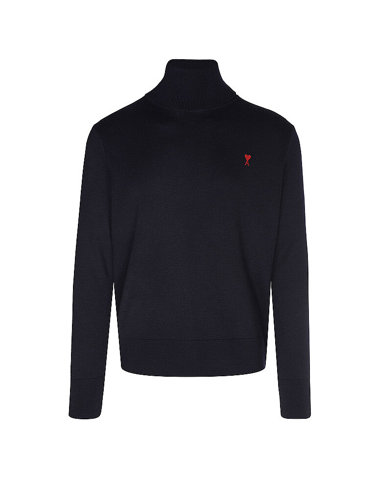 Ami Paris Jersey de cuello alto azul