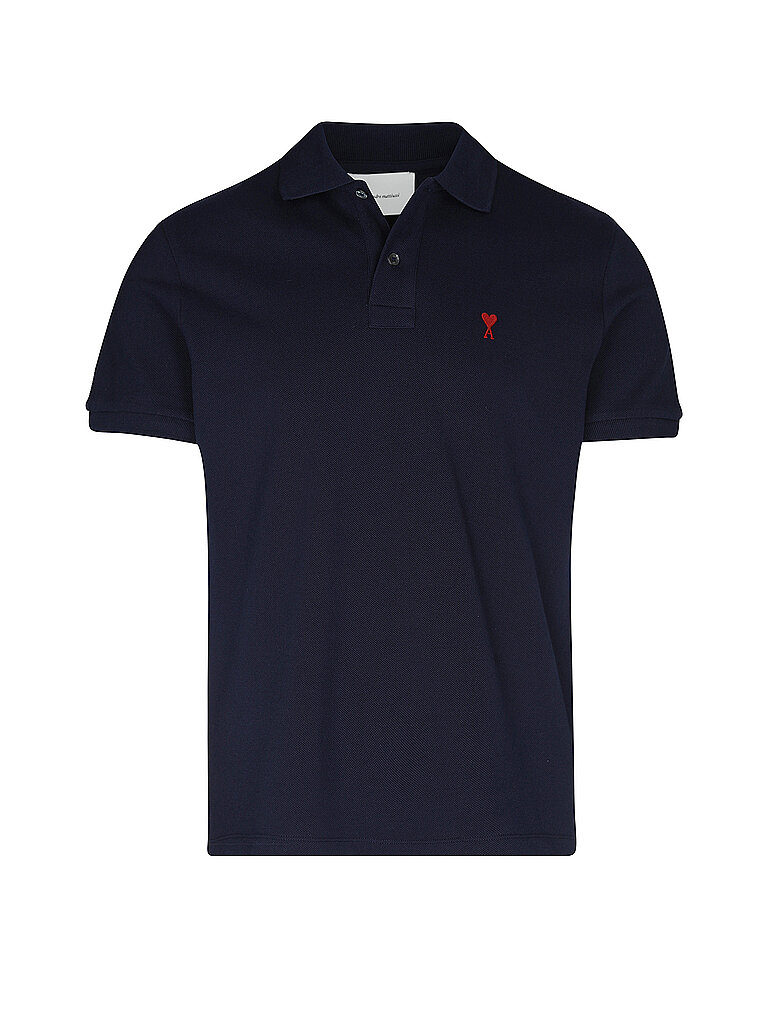 Ami Paris Polo azul oscuro