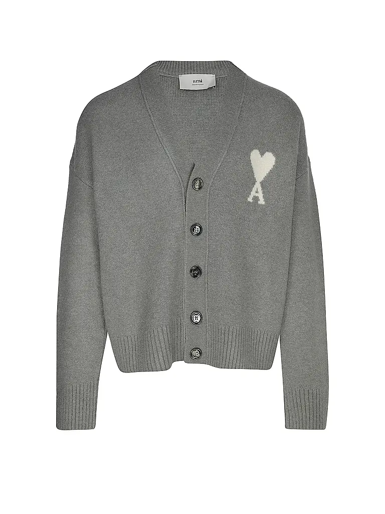 AMI PARIS | Cárdigan | Gris claro