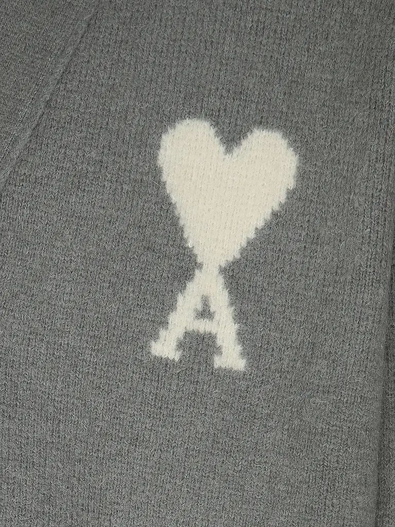 AMI PARIS | Cárdigan | Gris claro