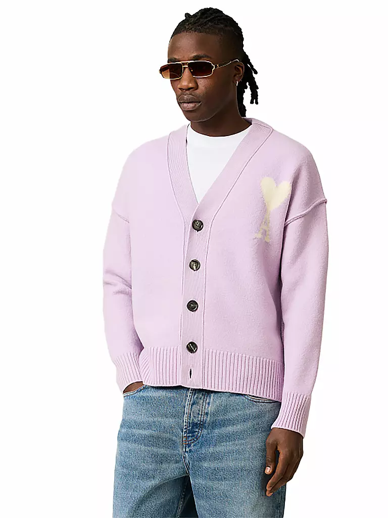 AMI PARIS | Cárdigan | Lila