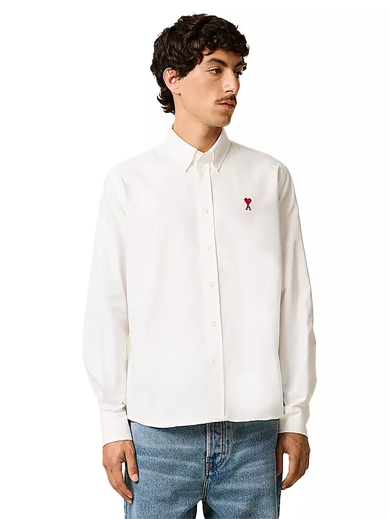 AMI PARIS | Camisa
Marca: AMI PARIS
Farbe: weiss
Categorías: Moda,Herren

Largo de la manga: Manga larga
Material: Algodón
Forma del cuello: Cuello abotonado
Diseño: Liso
Corte (Prenda superior): Regular
Estilo: Tendencia
Detalles: Logo | Blanco