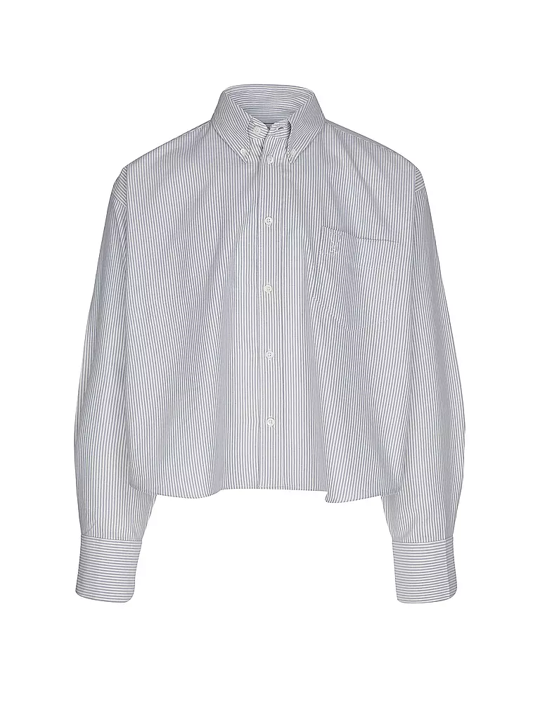 AMI PARIS | Camisa Cropped Fit | Azul claro