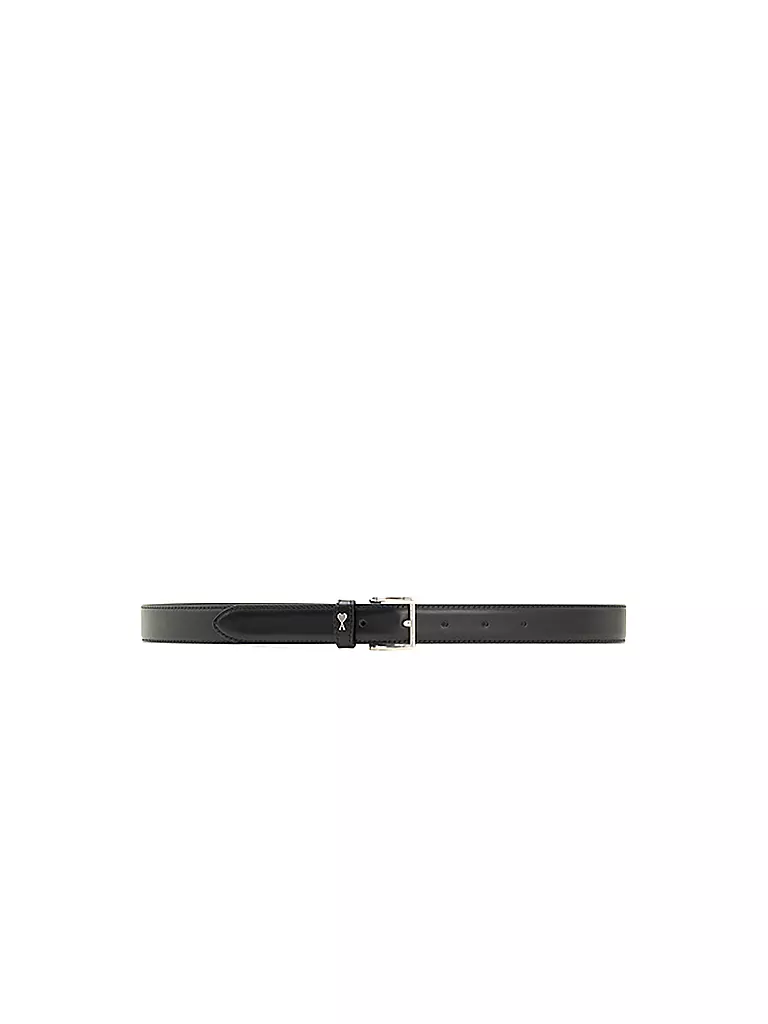 AMI PARIS | Cinturón de cuero PARIS | Negro