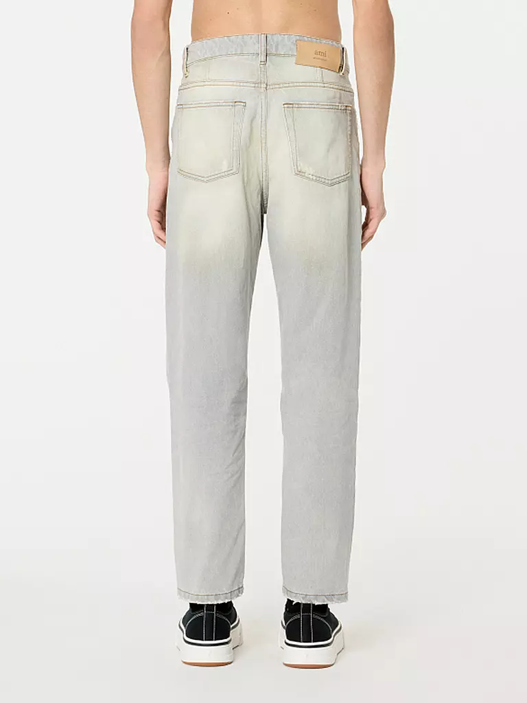 AMI PARIS | Jeans Tapered Fit | Gris claro
