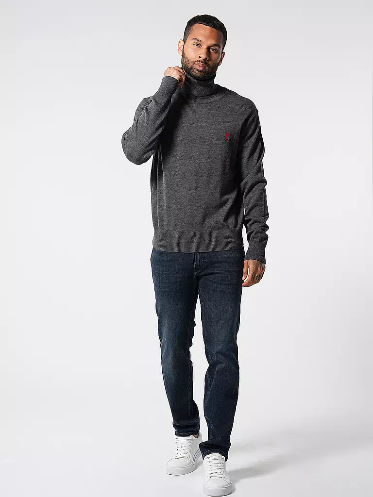 AMI PARIS | Jersey de cuello alto | Gris