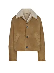 AMI PARIS | Nombre del producto: Chaqueta de cuero | Beige