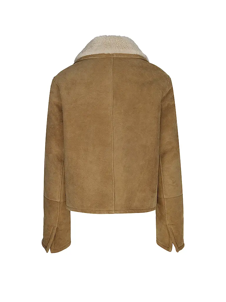 AMI PARIS | Nombre del producto: Chaqueta de cuero | Beige