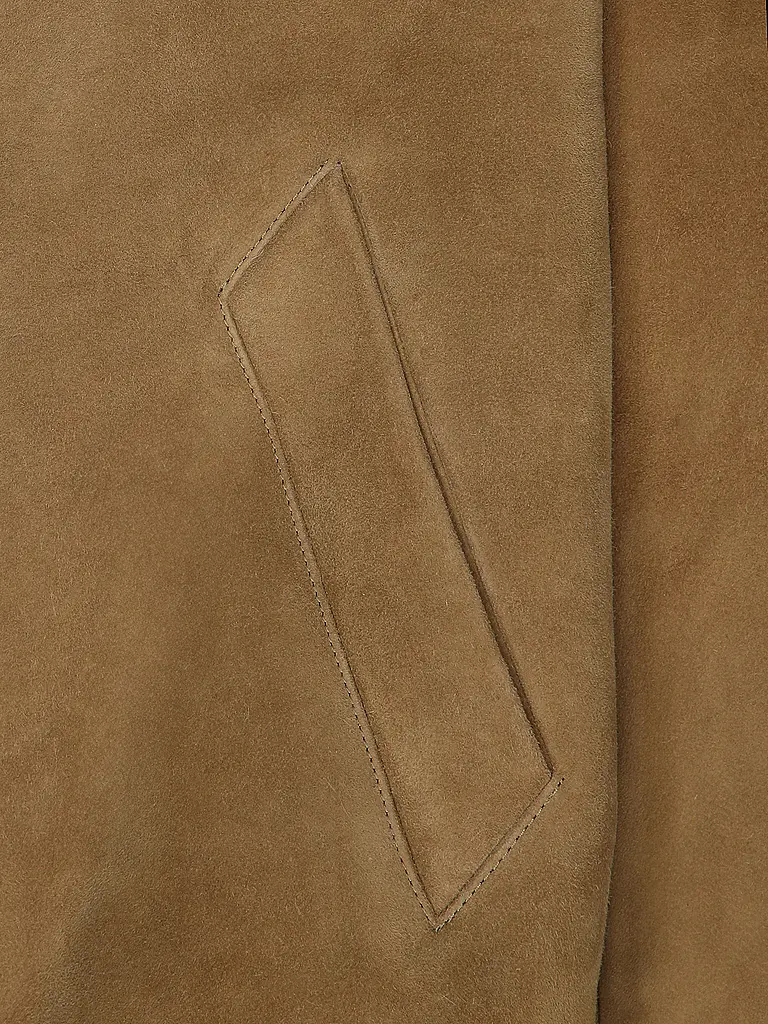 AMI PARIS | Nombre del producto: Chaqueta de cuero | Beige