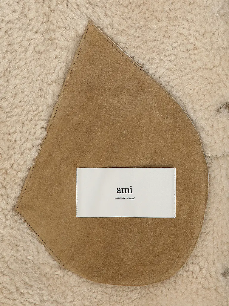 AMI PARIS | Nombre del producto: Chaqueta de cuero | Beige