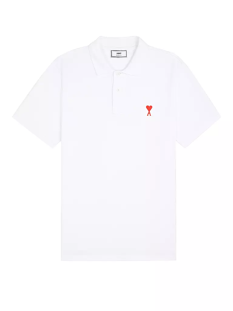 AMI PARIS | Poloshirt Ami De Coeur | Blanco