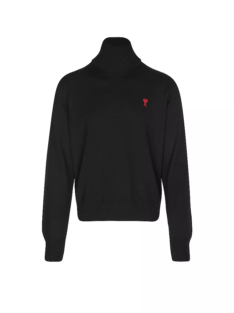 AMI PARIS | Rollkragenpullover | Negro