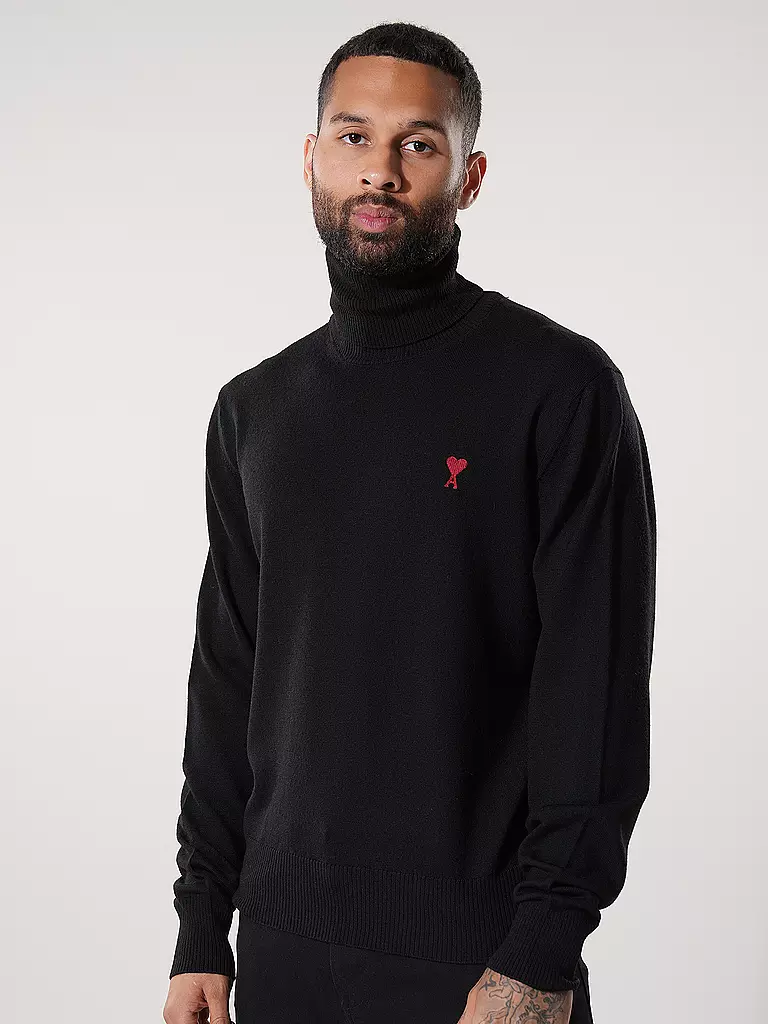 AMI PARIS | Rollkragenpullover | Negro