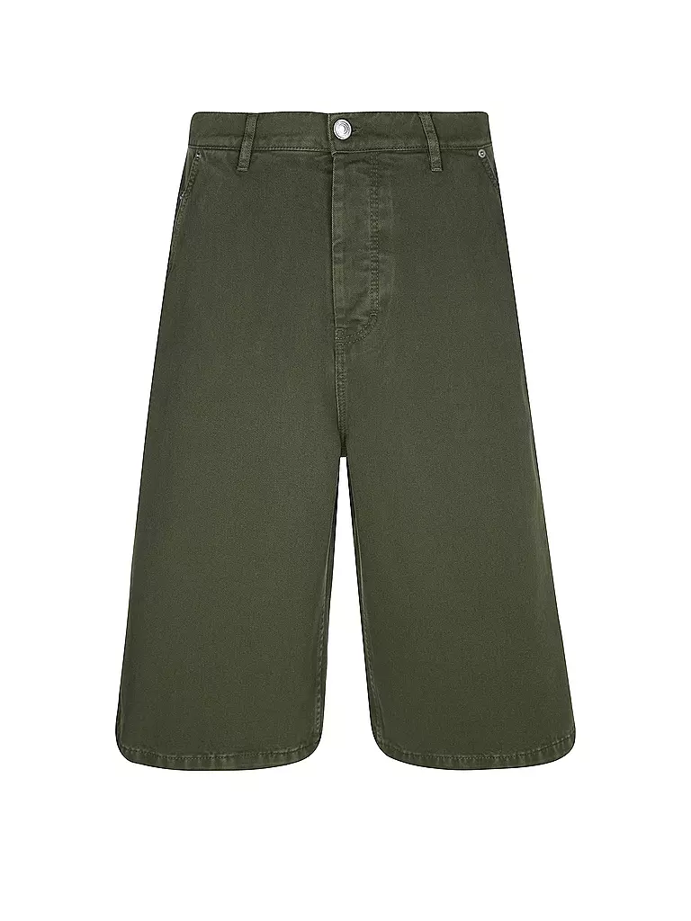 AMI PARIS | Shorts de corte ancho | Oliva