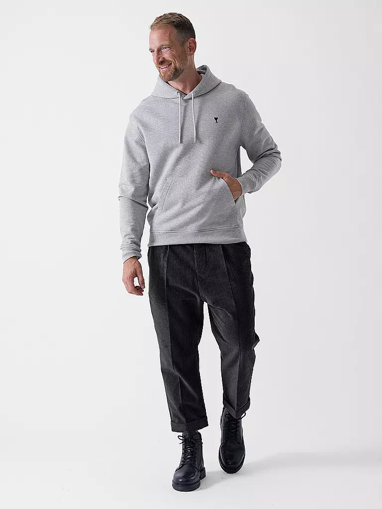 AMI PARIS | Sudadera con capucha - Hoodie | Gris claro
