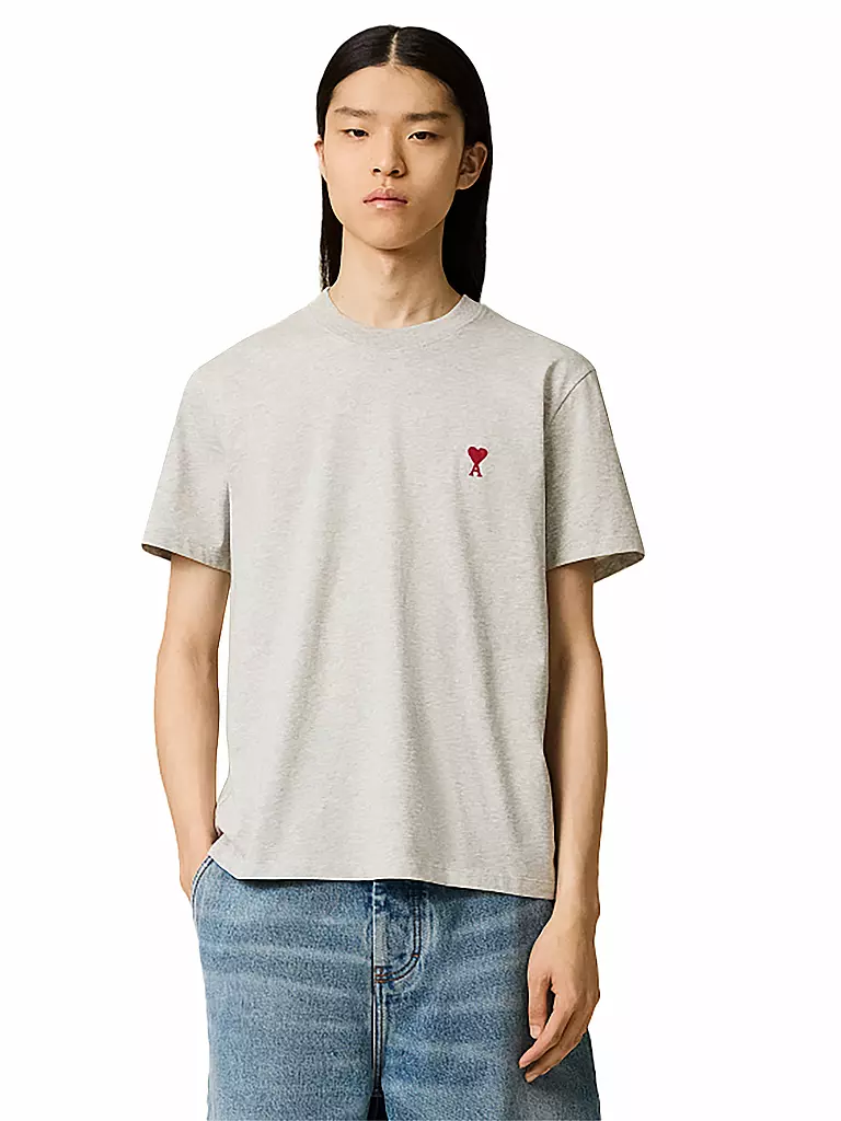 AMI PARIS | T-Shirt CLASSIC | Gris claro