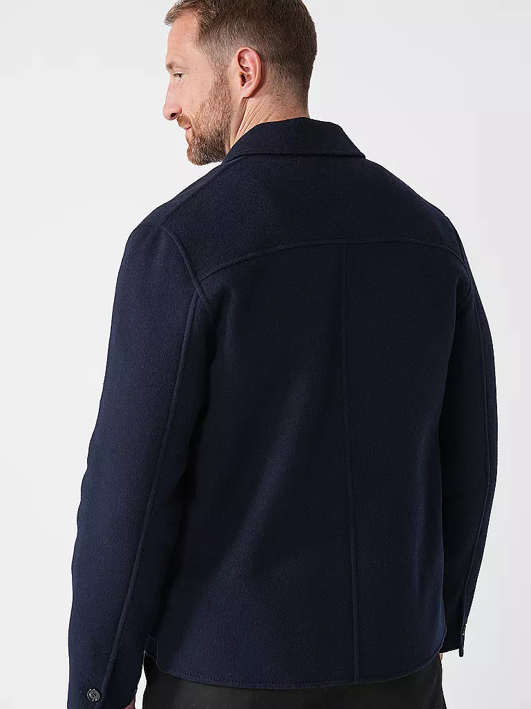 AMI PARIS | Wolljacke | Azul oscuro