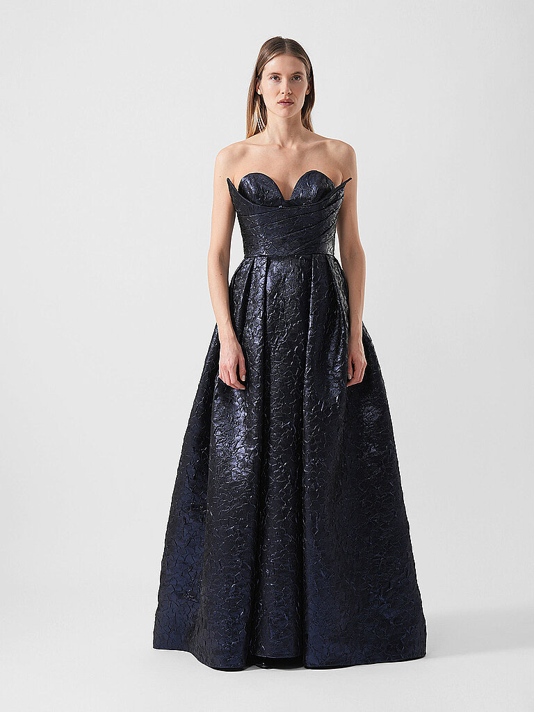 Anelia Peschev Vestido de noche INDIGO azul